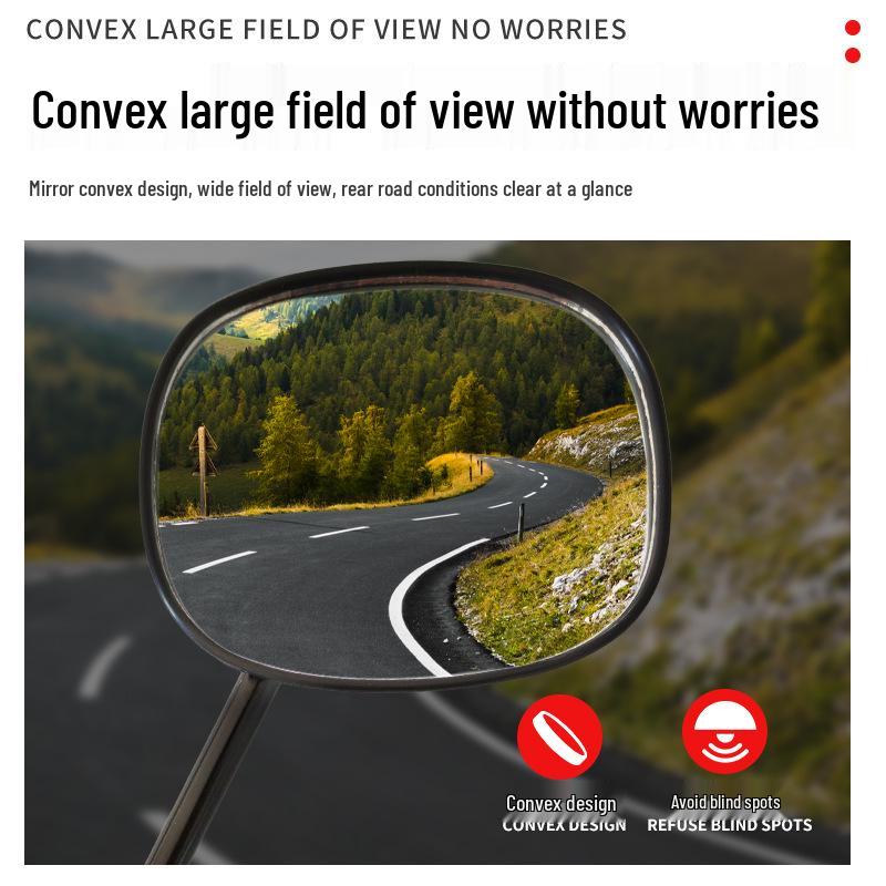 Compact Knife Electric Vehicle Rearview Mirror with 8m Reflector, Dual Thread Compatibility