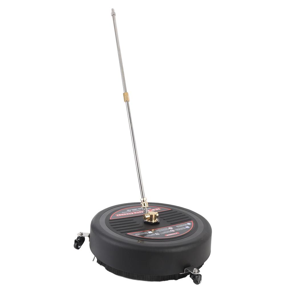 15.8 Inch Surface Cleaner with Wheels 3600PSI 1/4 Inch Quick Plug Stainless Steel Pressure Washer