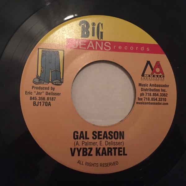 7inch Record VYBZ KARTEL / PATCHY - Gal Season / Don't BJ170 Big Jeans Recor Jamaica Reggae, Ska & Dub Used