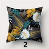 4 Pièces Motifs Rose Pivoine Housse de Coussin Imprimée Double Face Peluche Courte Convient aux Salons Chambres Canapés Coussin d'Appoint