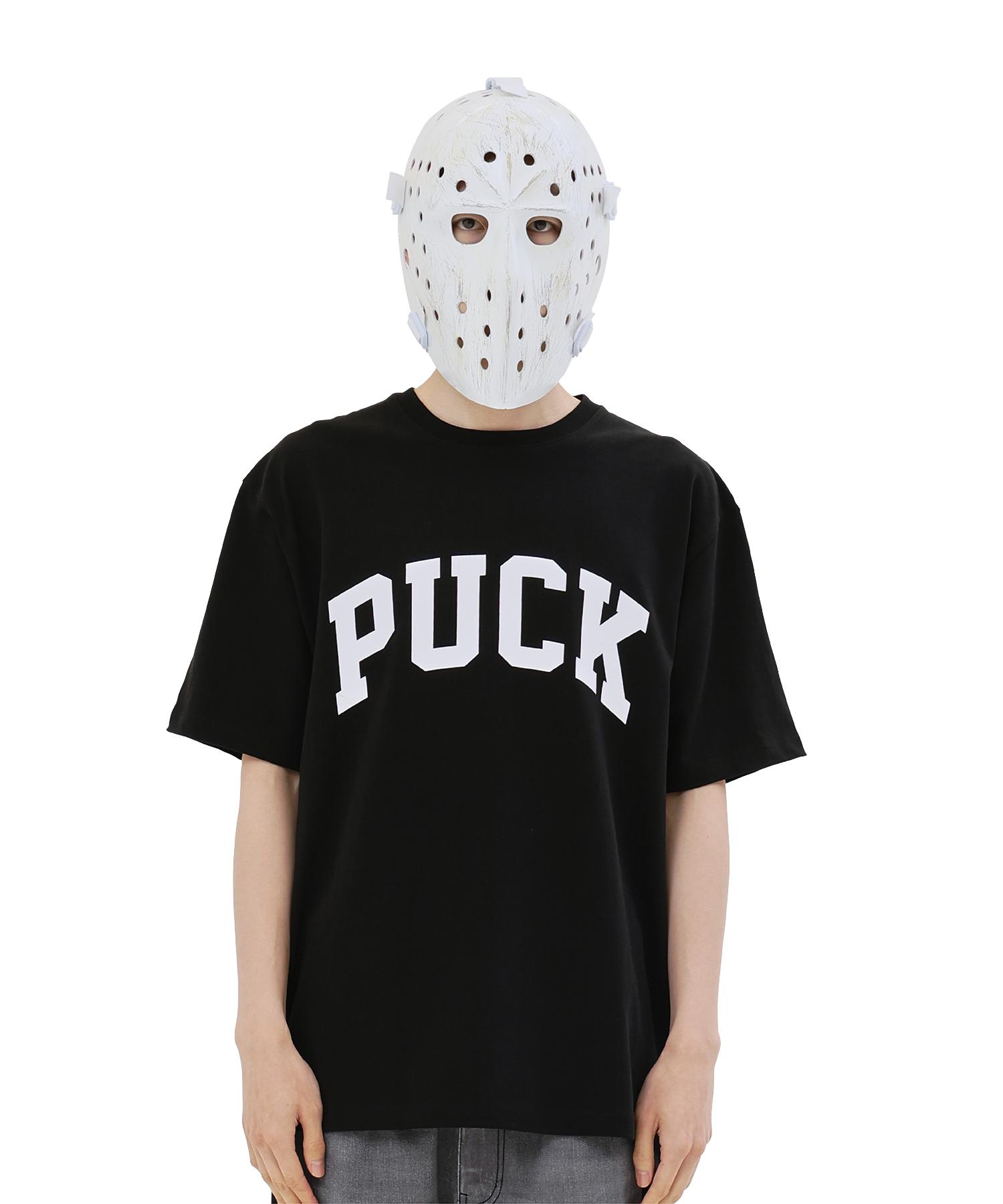 What The Fuck Puck Logo T-Shirt Black/White L Size