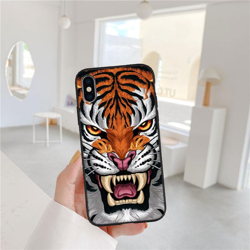CJ7 Animal Tiger Soft Shell Phone Case for Redmi Note 8 9 Pro Max 9S 9T 9C NFC 8T 8A 10A A4