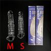 SML Elastic Penis Extension Sleeve Reusable Soft Delayed Ejaculation Condoms Penis Extender Big Dick Wearable Penis Thick Dildo