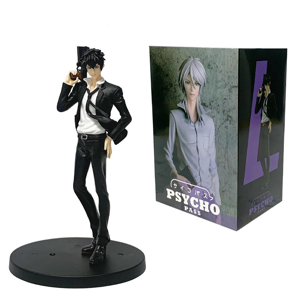 18cm Anime PSYCHO-PASS Shogo Makishima Shinya Kogami Figures PVC Anime Desktop Figurine Model Statue Collection Toys Ornaments
