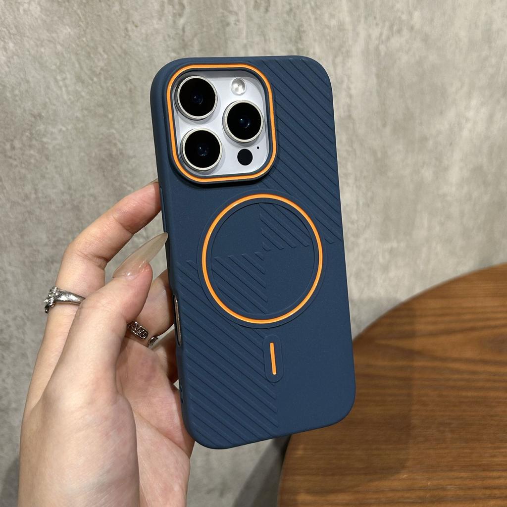 Thin Ring Magnetic Attachment is suitable for iPhone 16 Pro Max case Hidden Shield Magnetic Protective Case iPhone 15 Non-Slip Protective Case 16