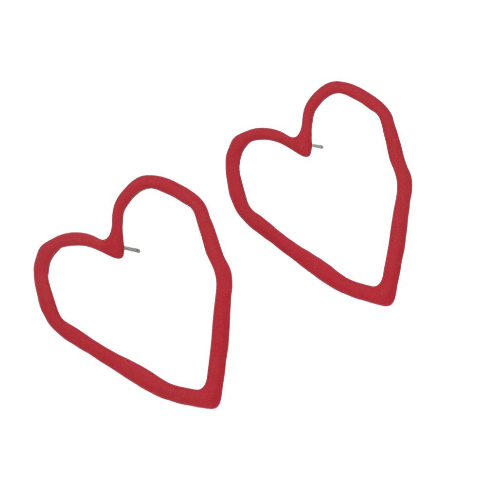 Hollow Heart Earrings Stylish Ear Jewelry Hollow Heart Ear Studs Ear Accessories for Trendy Student and Professionals