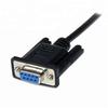 Straight Through DB9 9 Pin Serial RS232 M/F Male Female Cable 15ft Length