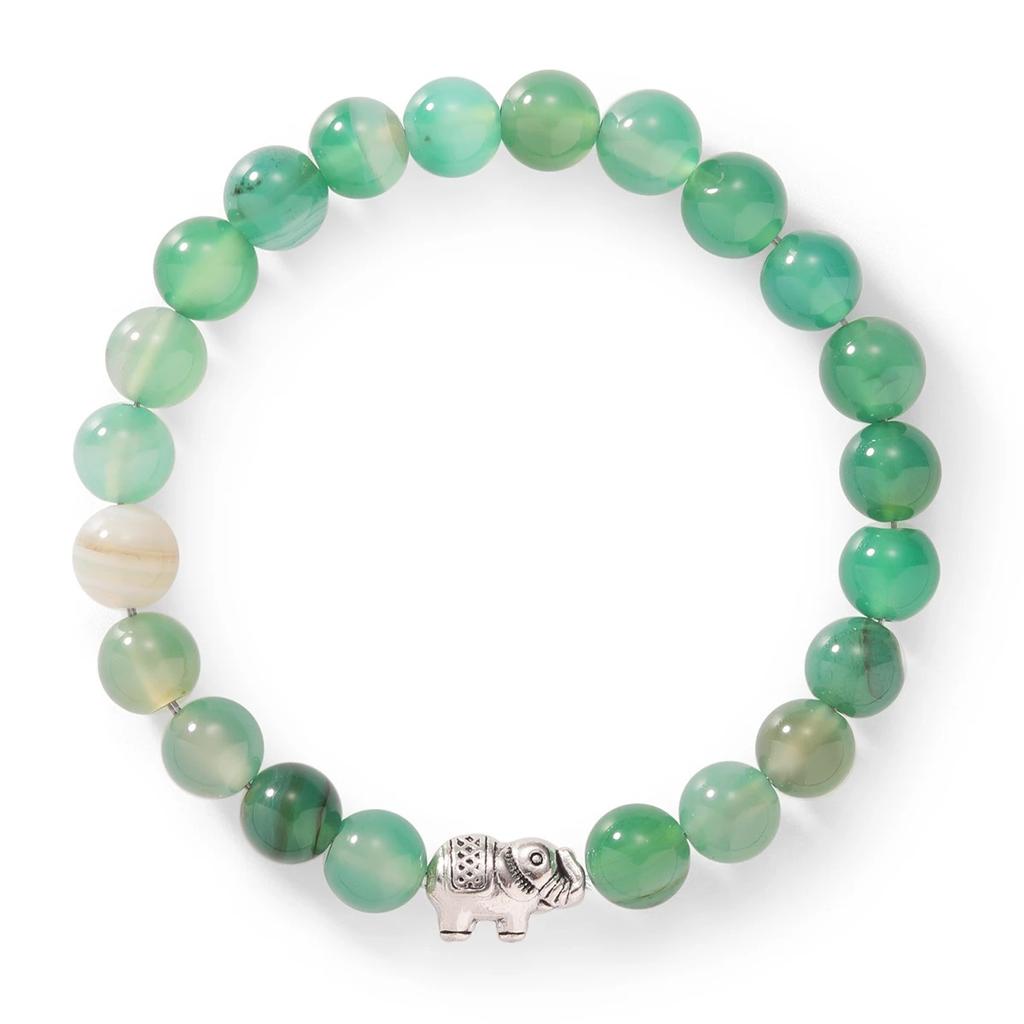 Cute Elephant Girl Gifts For Women Natural Jade Bracelets Bangles Thanksgiving Day Birthday Gift Friend