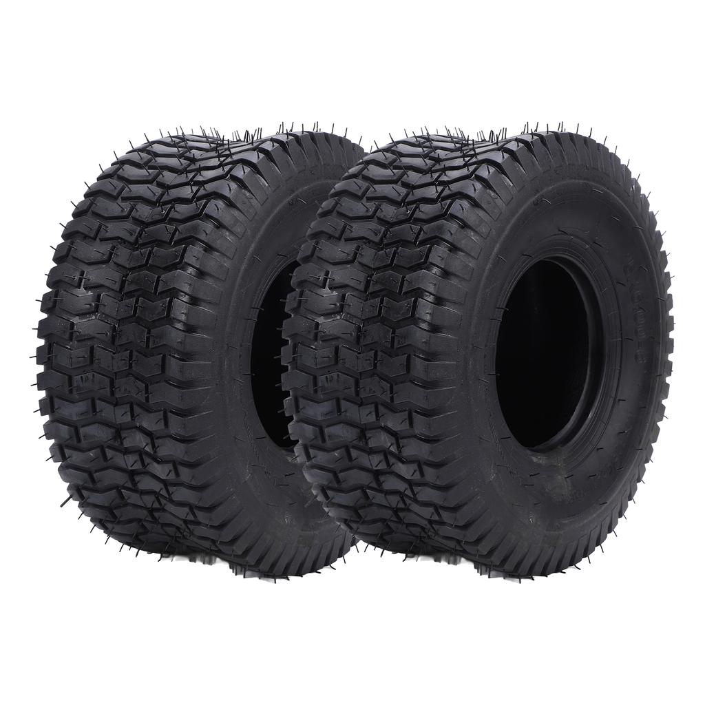 2Pcs 15x6.00 6 Tire 570 Lbs Load 4 Ply Heavy Duty Garden Tractor Tyre Tubeless Tyres for Riding Mowers