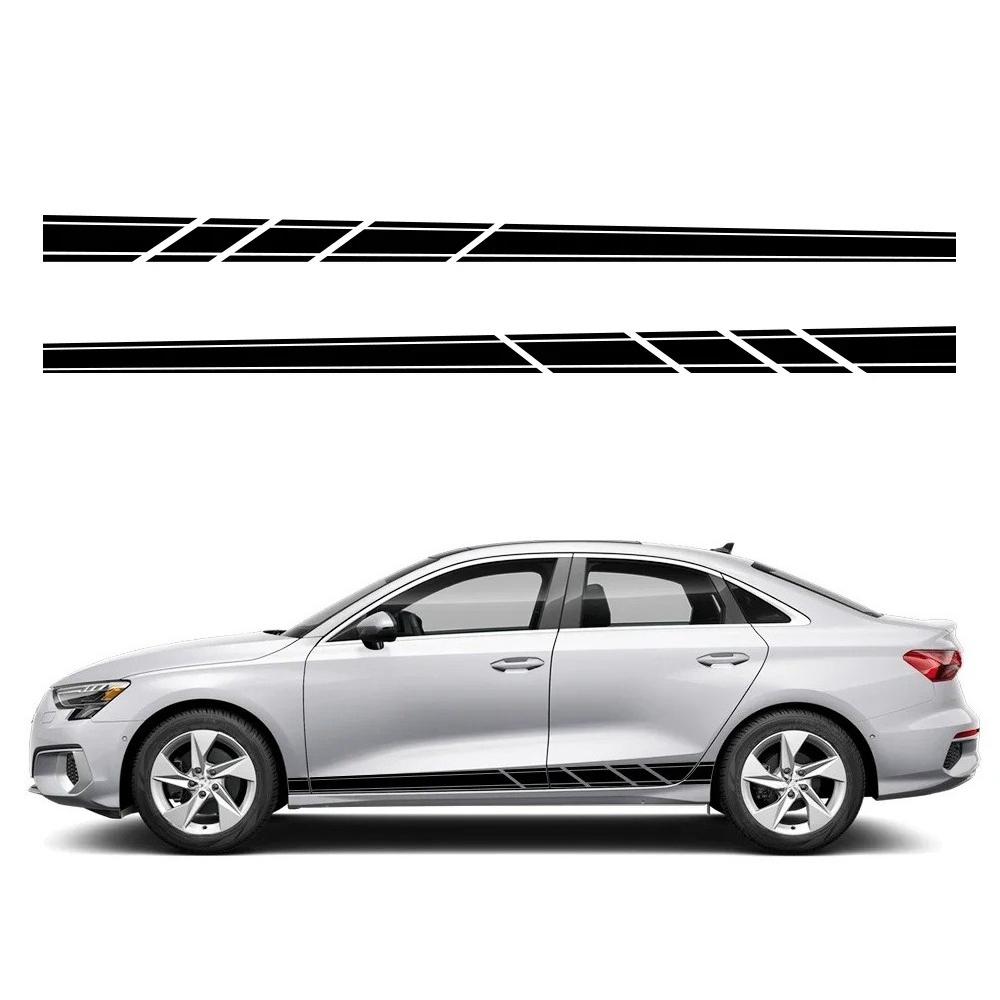 Car Racing Stripes Sticker Side Door Vinyl Decals Auto Accessories For  A3 8V 8P 8L 8Y S3 RS3 Sedan Sportback TFSI Limousine