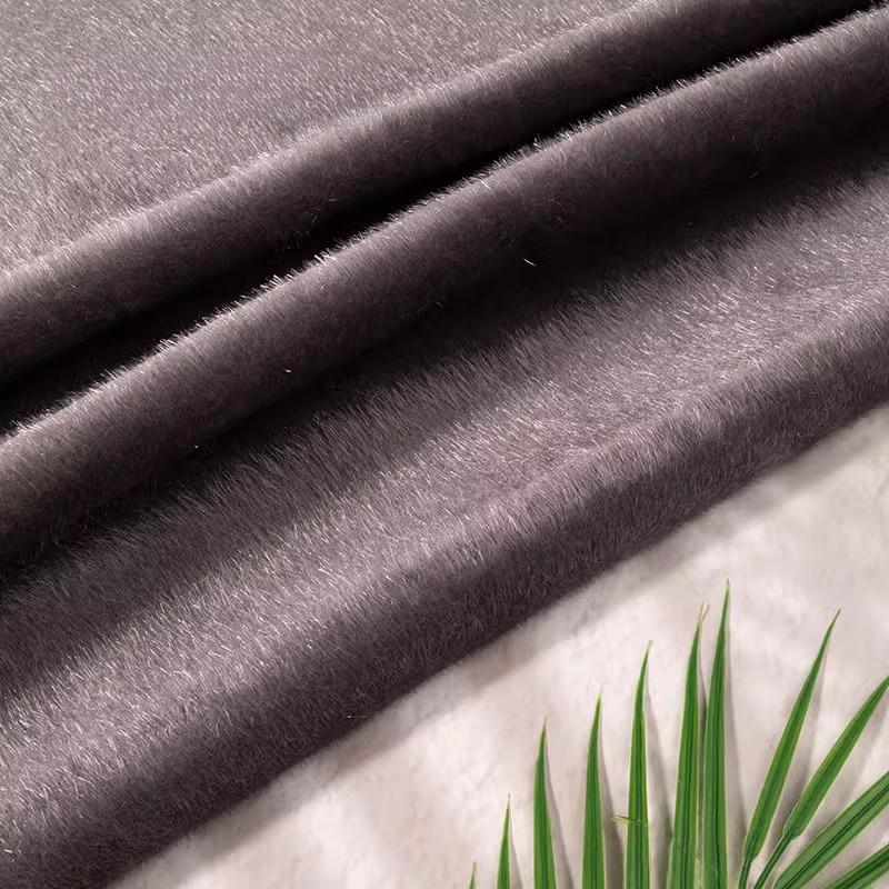 Plain Color Super Thick Faux Mink Fur Fabric Horsehair Flocking Plush Fabric DIY Sewing Sofa Clothing Luggage Shoes Toys Fabric