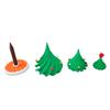 3D Printed Wind Dancing Christmas Tree DIY Installation Rotatable Swing Tree Ornaments for Christmas  Desktop Decorations