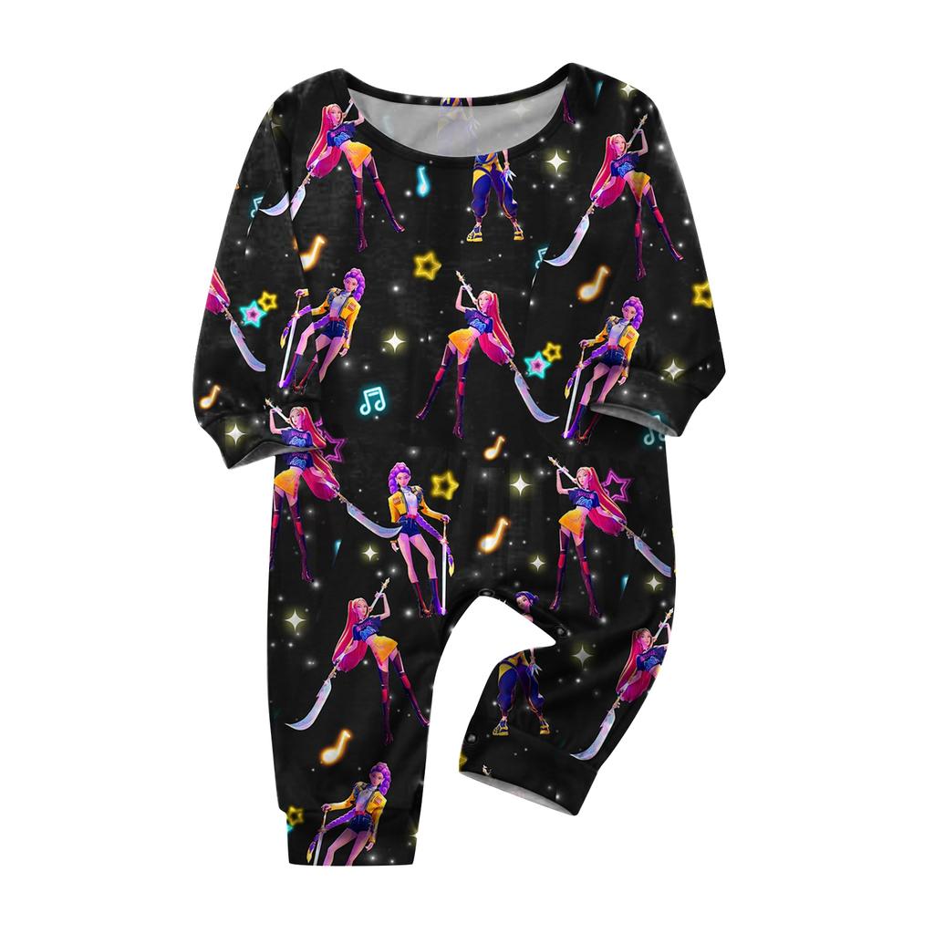 Prints Family Matching Long Sleeve Tops+Pants Set Family Matching Sets
