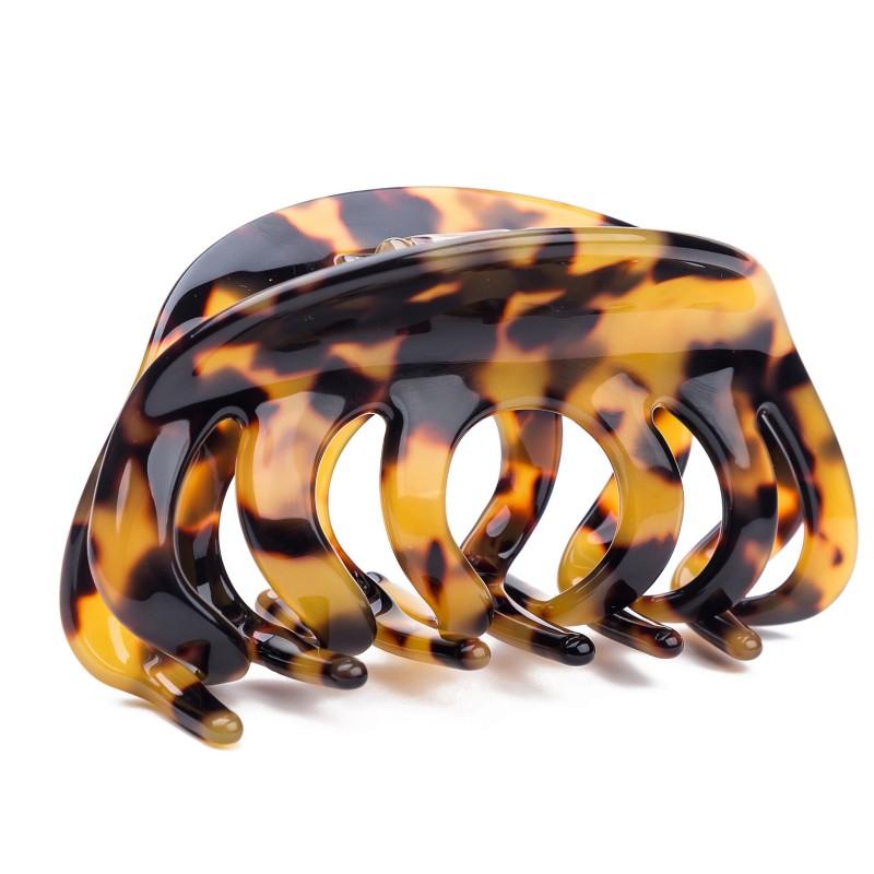 Clipsuri Mari de Păr Lungi de 8cm Culoare Carapace de Broască Țestoasă Accesorii de Păr de Modă Articole de Purtat pe Cap Agrafă de Păr Acetat pentru Adult