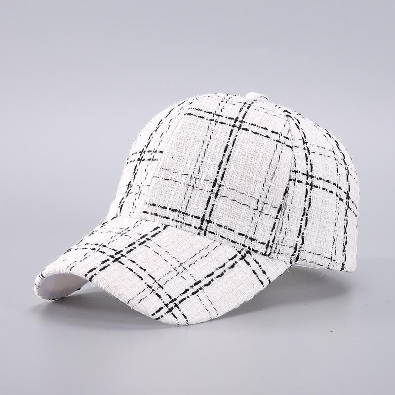 Korean Version Versatile Mesh British Style Plaid Baseball Cap, Fashionable Casual Sun Hat