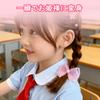 Fashionable and cute ribbon hair bands for kids, purple, for girls, no need to tie hair, 10-pack