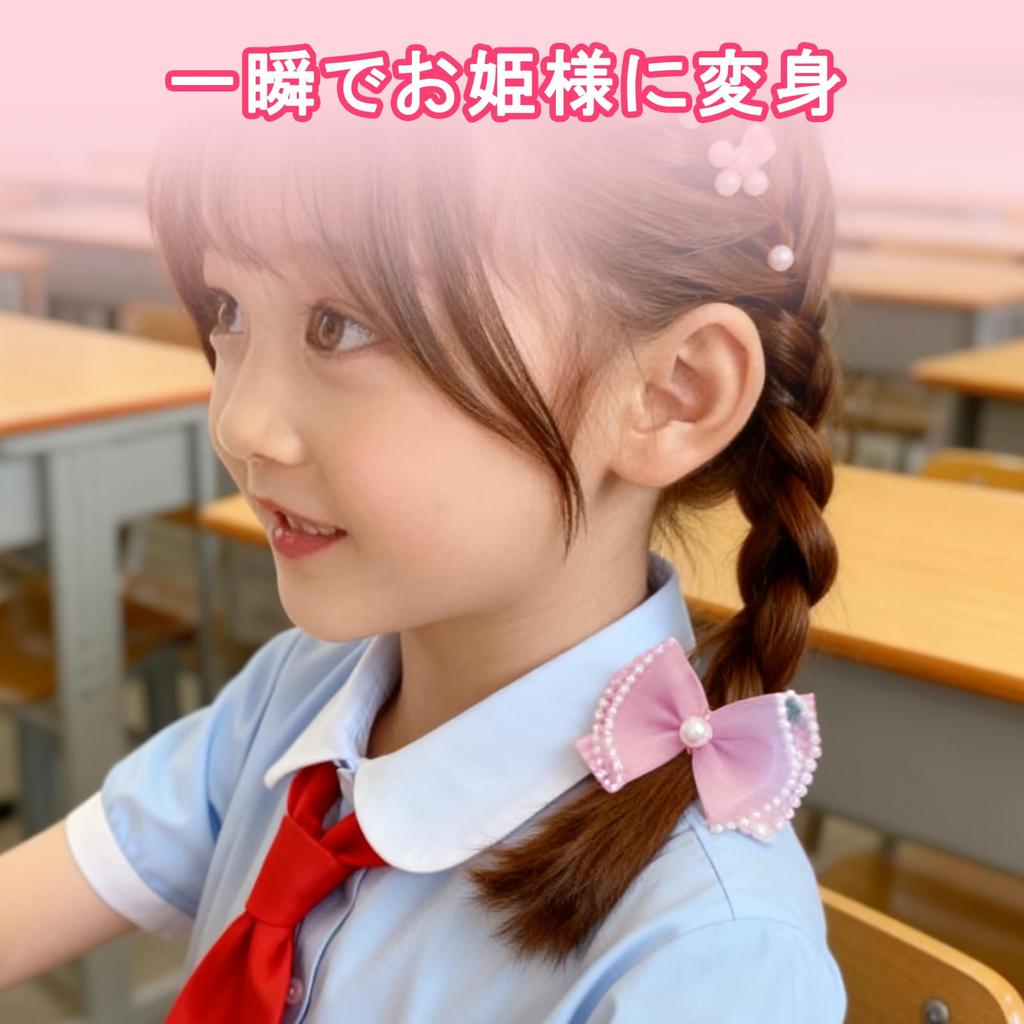 Fashionable and cute ribbon hair bands for kids, purple, for girls, no need to tie hair, 10-pack