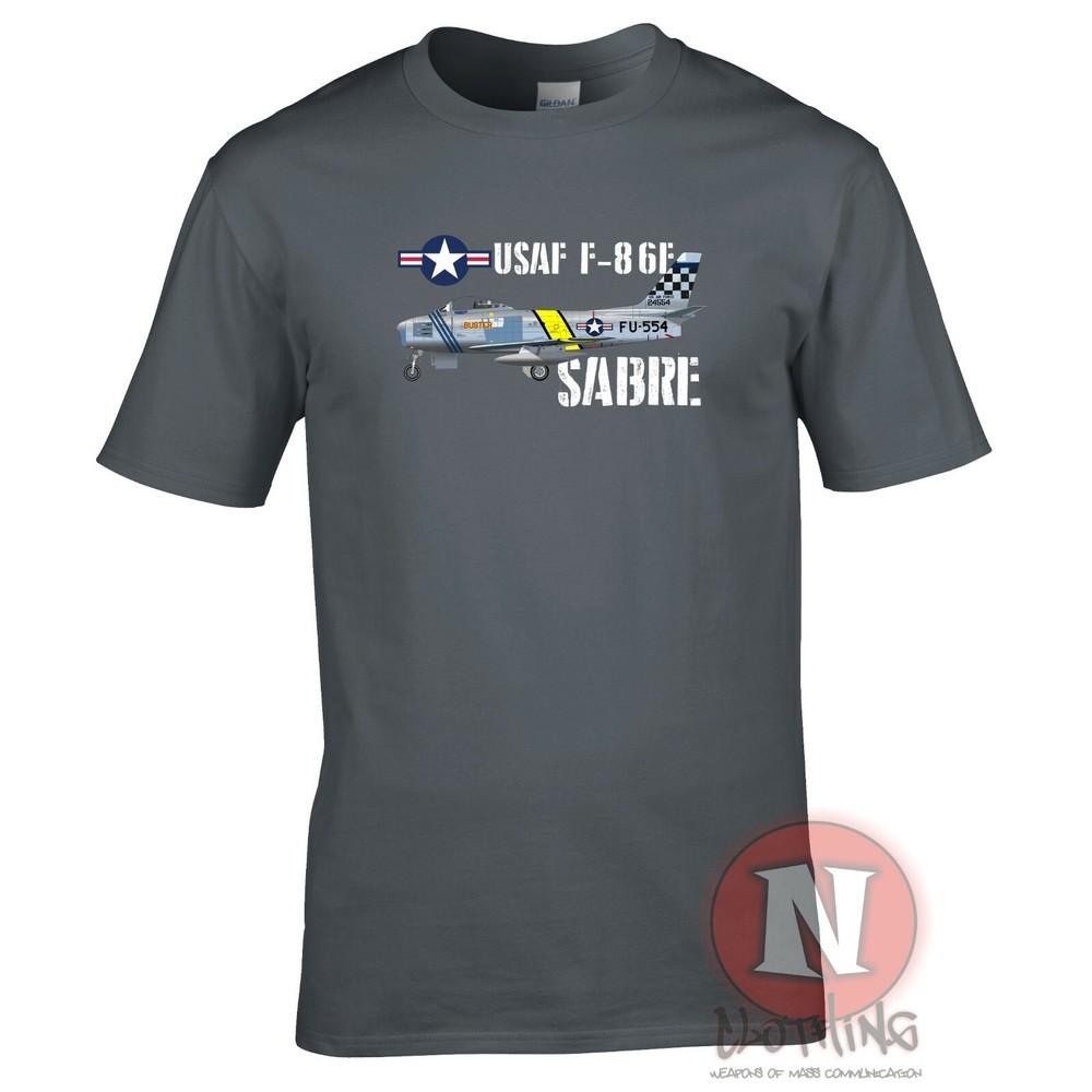 F86 Sabre Us Fighter Aircraft TShirt American Cold War Jet Plane Usaf