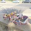 Damen Sommer Aquarellblumen Bandana Stirnband
