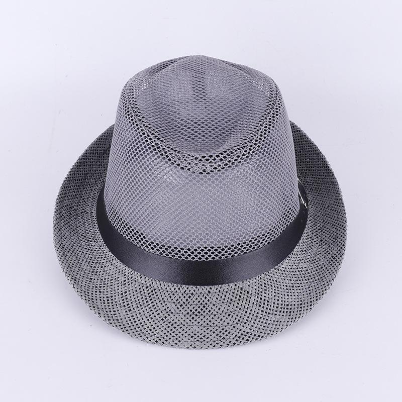 Men's and women's jazz top hats, middle-aged and elderly linen sun hats, jazz hats, men's summer top hats