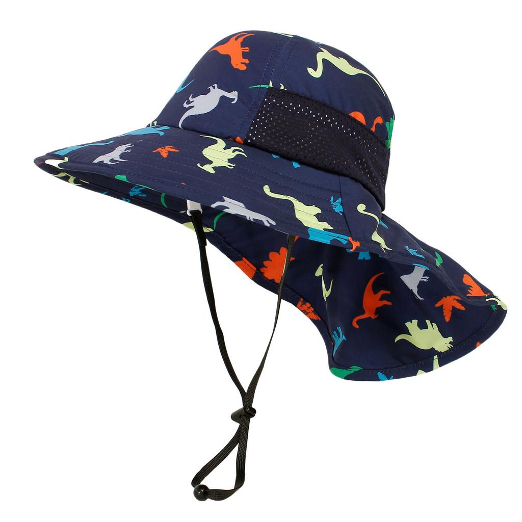 Girls Sun Hat Baby Beach Hats Boys UPF 50+ Kids Summer Protection Cap Toddler Breathable Mesh Wide Sunshade Hat