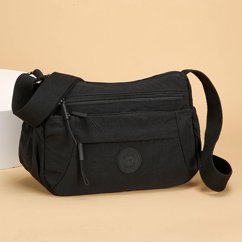 Mehrschichtige leichte Umhängetasche Damen Schultertasche Muttertasche für mittleres Alter