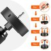 Coffret 16 pcs scies cloches 19-127 mm + adaptateurs et foret, acier allié, pour plastique et bois fin