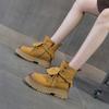 Martin boots women's 2025 autumn new retro casual fashion simple versatile short boots travel mountaineering rhubarb boots