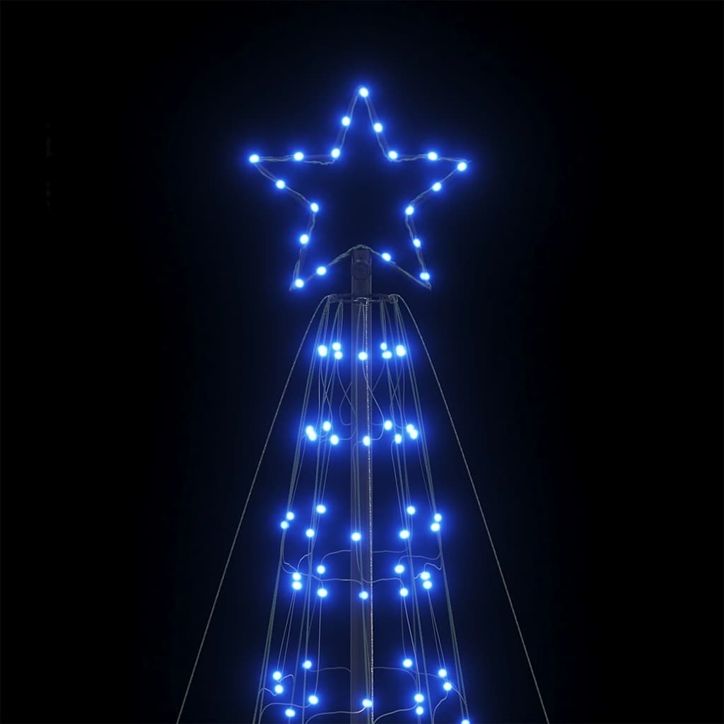 LED Christmas Tree with Ground Spikes 1534 LEDs Blue 500 cm