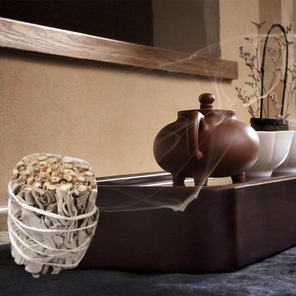 Praktische Weiße Salbei Bündel Multifunktionale Aromatherapie Reines Blatt Räuchern Spirituelle Meditation für Yoga Hausreinigung Heilung