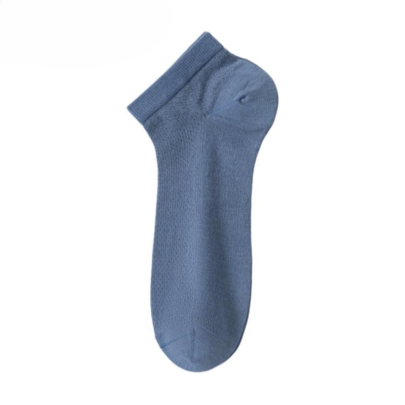 Silk Stockings for Men in Summer, Lightweight Short Socks, Antibacterial and Deodorizing, Shallow-cut Boat-shaped Socks, Mesh Short-tube Men's Socks