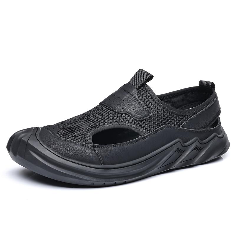 2025 Summer Hot Selling Men's Mesh Sandals Breathable Soft Soled Beach Shoes Anti Slip Daily Commuting Men's Casual Shoes