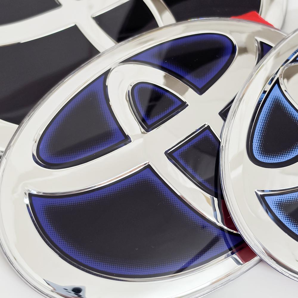 LJVZ5 Car Front Grille Crystal Self-adhesive Badge for Toyota RAV4 Camry Corolla Hilux Highlander Sienna Yaris Prius C-HR Trunk Emblem
