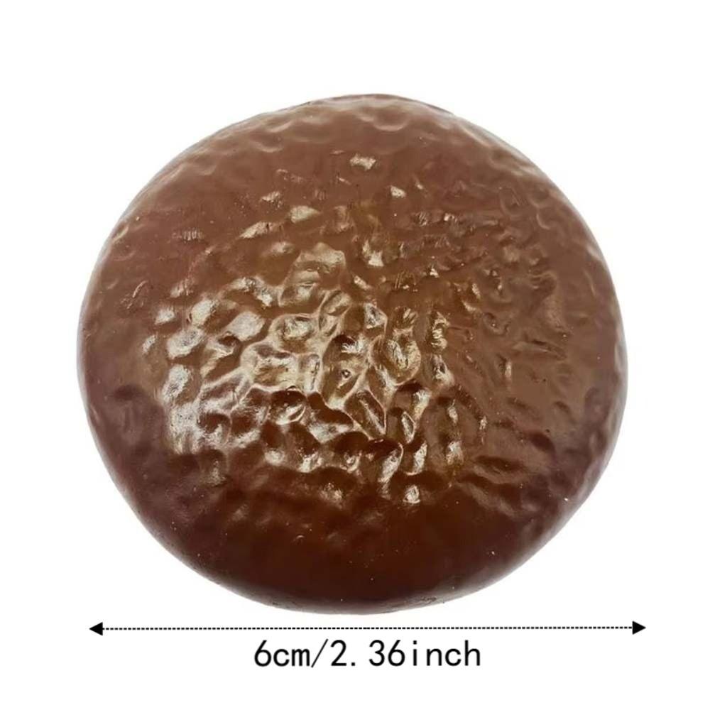 Round Blocks Filled Chocolate Pie Squishy Shapeable Sensory Fidget Ball  Children Gifts