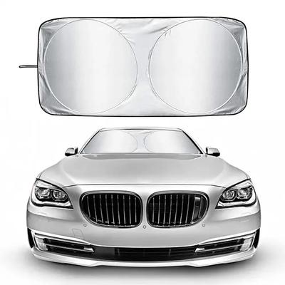 Parasol Universal para Coche Protección UV Escudo Delantero Trasero Ventana de Coche Anti Nieve Hielo Parasol Sombra de Sol Visera Automática Cubierta Parabrisas