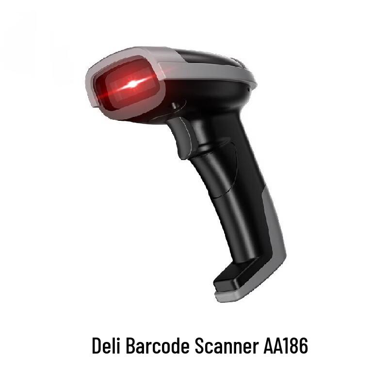 Deli Wired 1D Barcode Scanner AA186