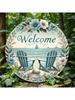 Summer Beach Metal Wall Art Engraved Sign Home Decor