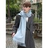 Wool Scarf Winter Couple Cashmere Scarf  Women's High End Versatile Solid Color Scarf
