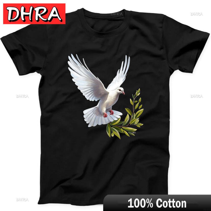 

Pigeon Bird White Dove Peace Funny Gift Tee Black T Shirt Stylish Streetwear Unique TShirts Tshirts for Gym Shirts Unisex 3XL