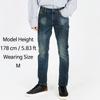 Jeans for Men Both Sides Waist Band Denim Pants Korea Fashion