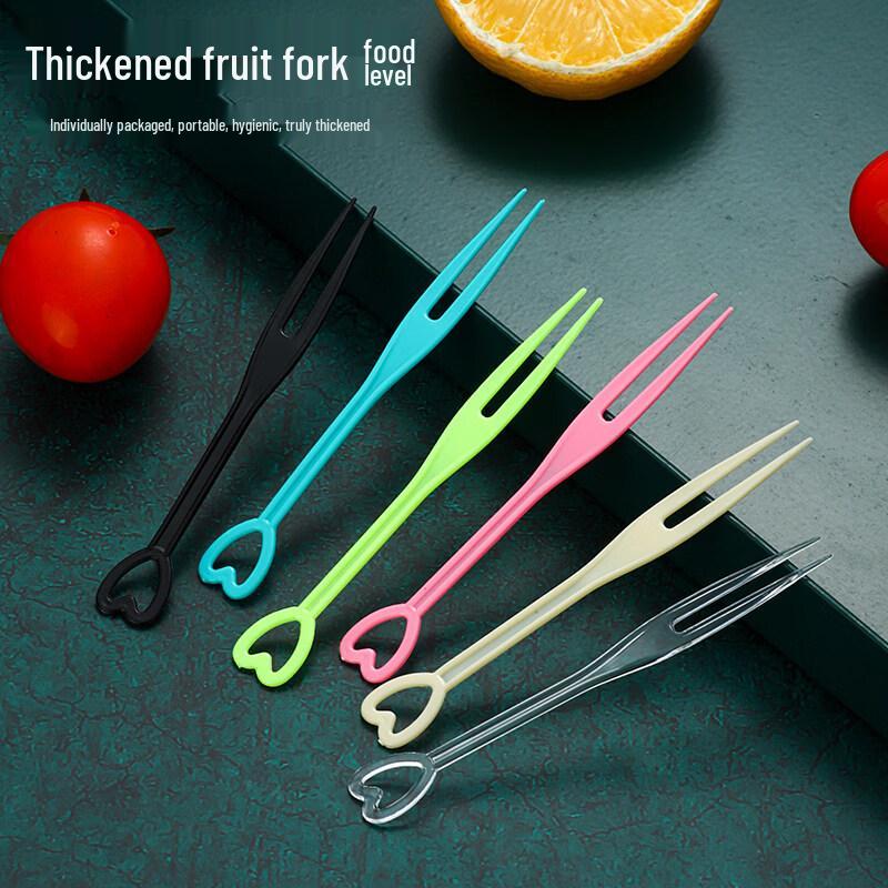 ZISIZ Individually Wrapped Disposable Fruit Forks