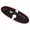 Black/Grey Checkered Red Rear View Mirror Cover For BMW MINI Cooper R55 R56 R57