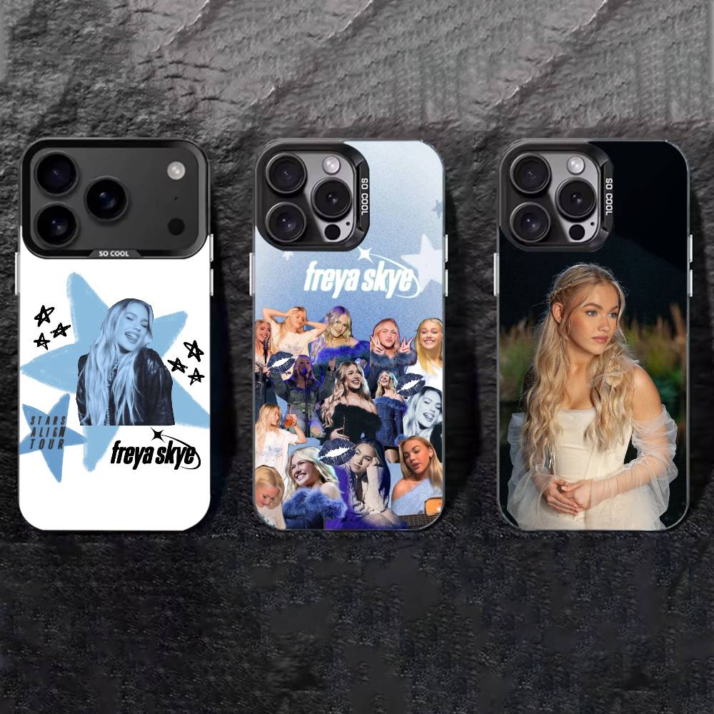 F-Freya Skye Singer Phone Case For iPhone 17,16,15,14,13,12,11 Plus,Pro Max,XS,Colored silver phone case