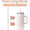 64oz Straw Compatible With Stanley, Extra Long Quencher, Cleaning Brush And Iceflow Flip Straw Tumbler 64 oz