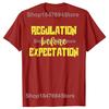 Regulation Before Expectation T Shirt Retro Autism Special Education Teacher Gift Tops Cotton Unisex Casual T-shirt EU Size