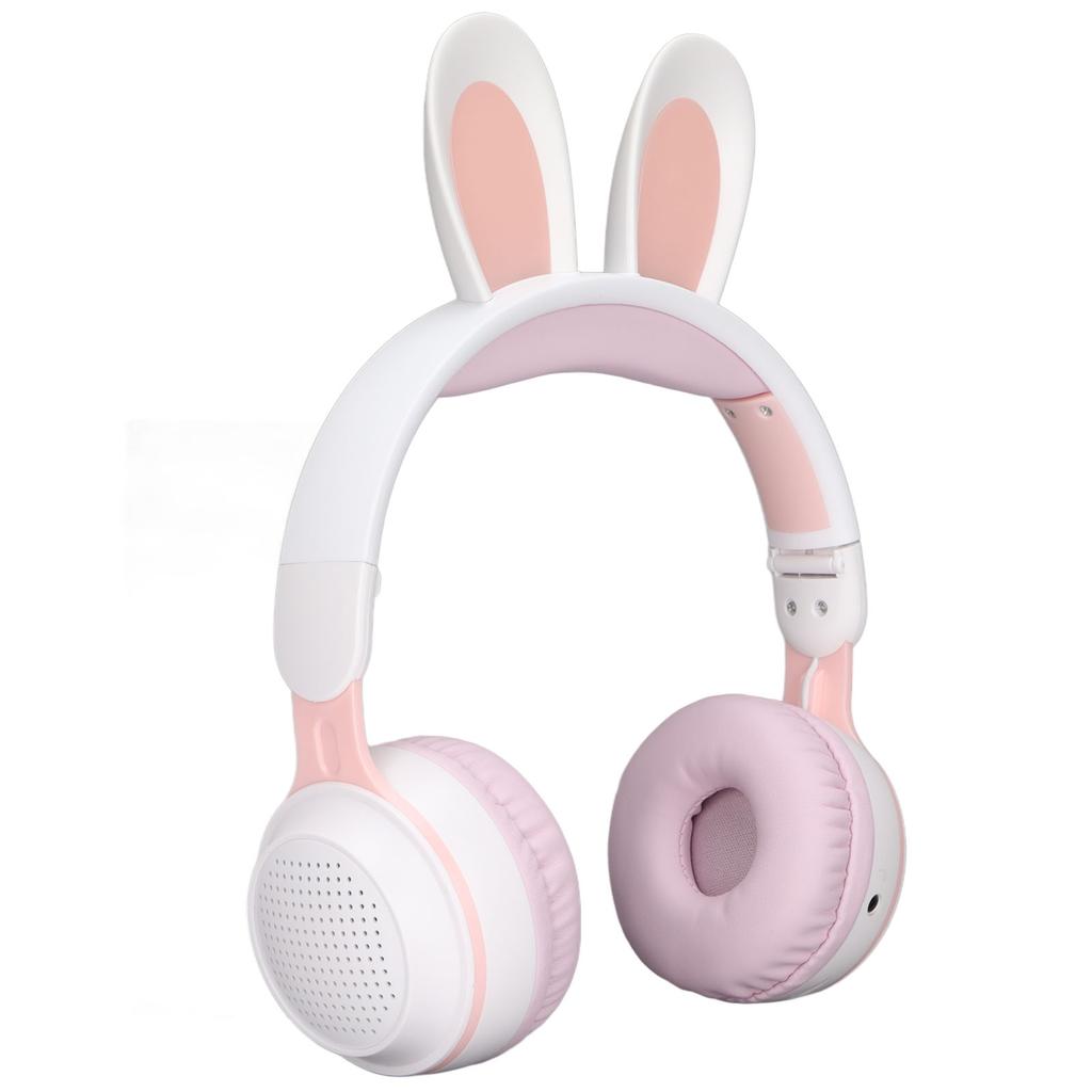 Ear 5.0 Headphones Folding Kids Wireless Headset with LED Color Light for PC Tablet Online Learning