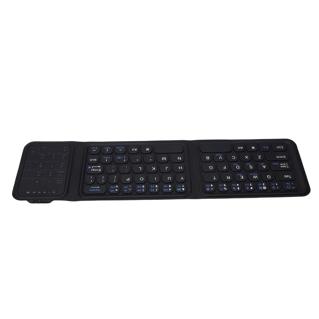 Foldable Keyboard with Touchpad Full Size Keys Portable Travel 3 Fold   Size Large Trackpad for Laptop PC Tablet
