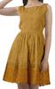 Moomaya Printed Lace Evening Mini Dress For Party Sleeveless Women Clothing