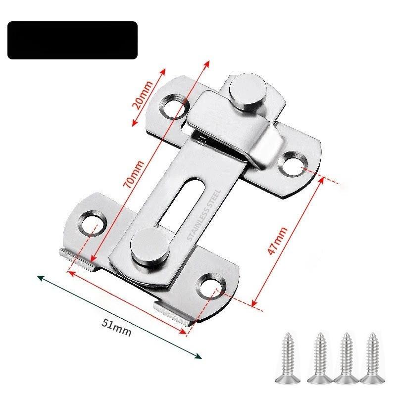 

Защелка для раздвижной двери амбара Защелка для раздвижной двери под прямым углом Дверной болт Винный холодильник Шкаф Защелка для оконной двери Детская защитная защелка 180 degree small size серебряный