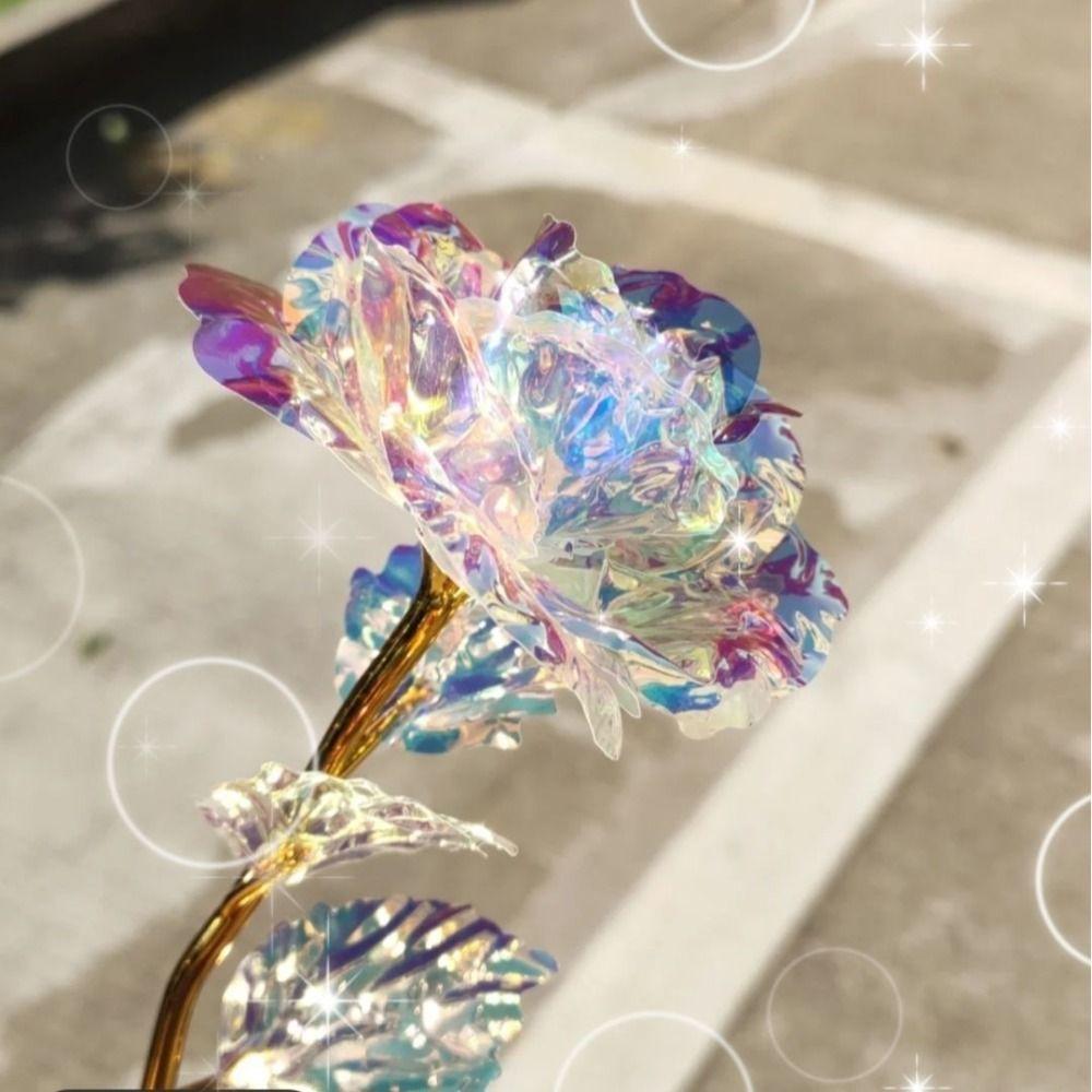 Mother's Day Foil Plated Valentine's Day Gift Simulation Rose Artifical Rose Artifical Flower
